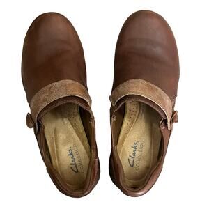 Clarks Womens Roseville Dot Leather Loafer‎ Clogs Size 7